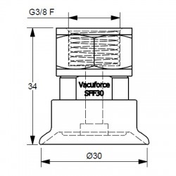 SFF30N-45-G3/8F