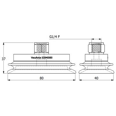 SOB40X80N-60-G1/4F