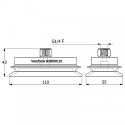 SOB55X110N-60-G1/4F