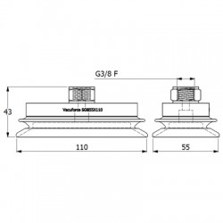 SOB55X110N-60-G3/8F