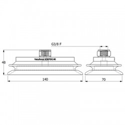 SOB70X140N-60-G3/8F