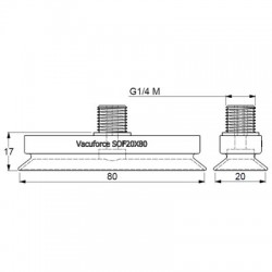SOF20X80N-45-G1/4M