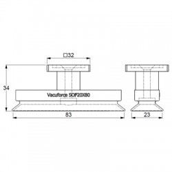 SOF20X80N-45-RA