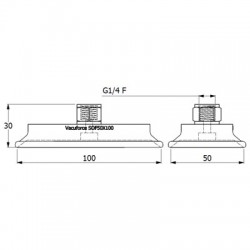 SOF50X100N-45-G1/4F