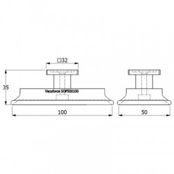 SOF50X100N-45-RA