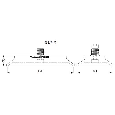 SOF60X120N-45-G1/4M